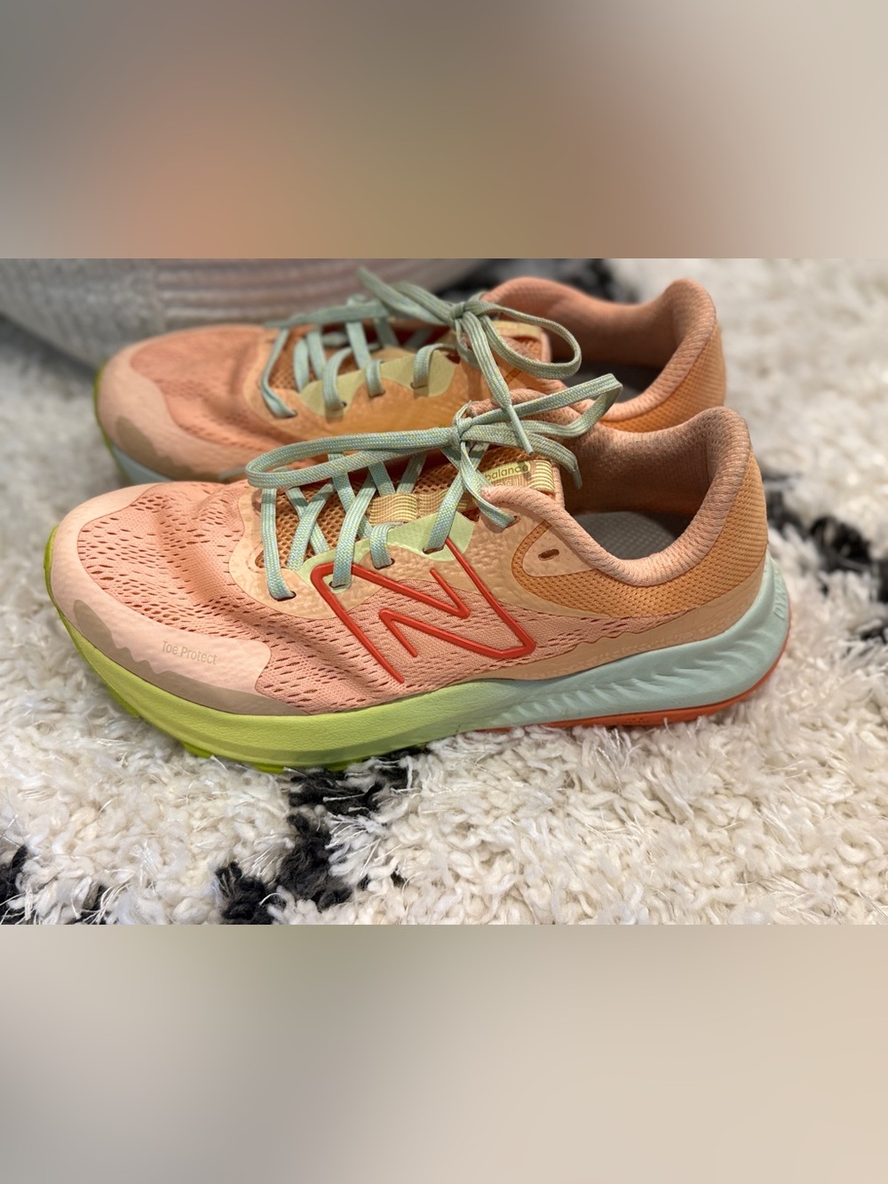 New Balance DynaSoft Nitrel v5 Trail Running Shoes Guava Ice Peach Size 8 - Picture 7 of 10